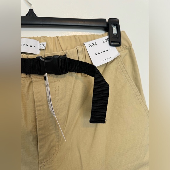 TopMan Men Cargo Pants Skinny Size W34, L30 - Picture 4 of 9